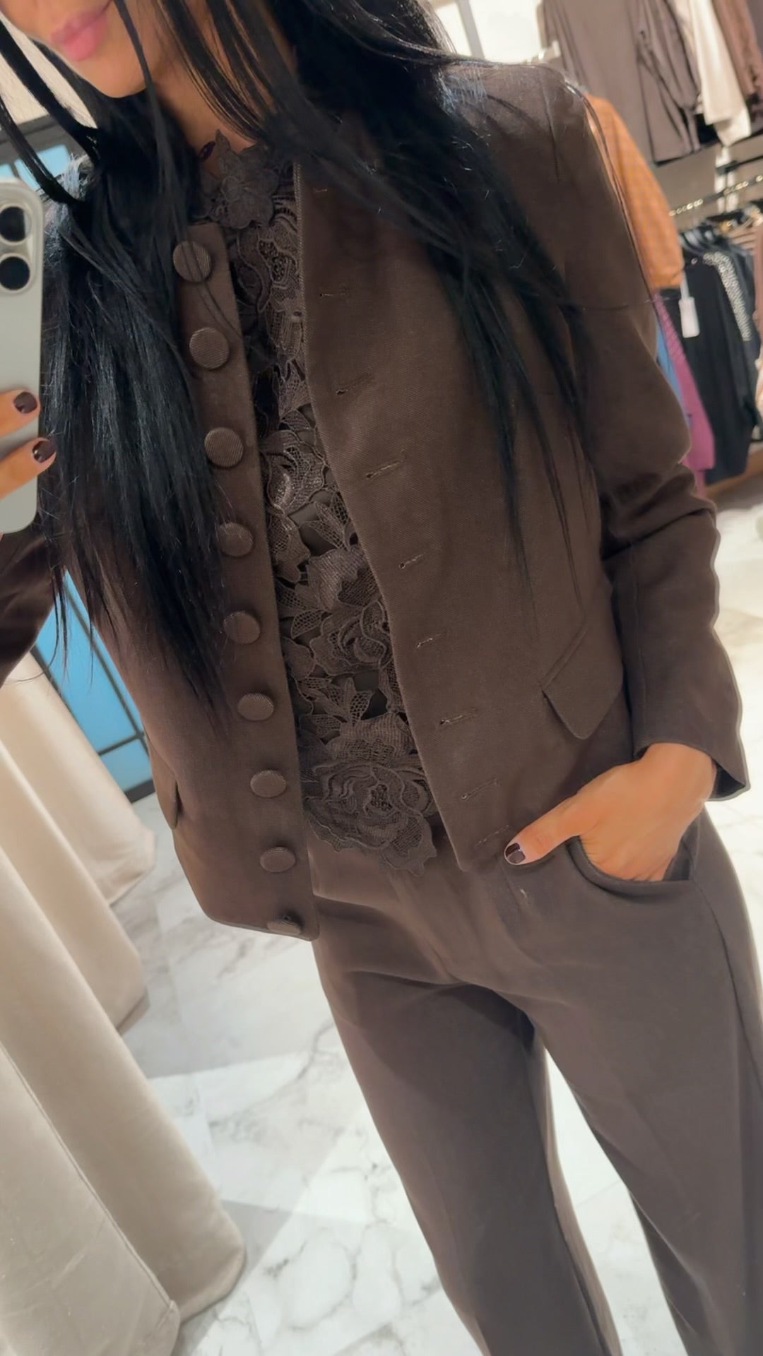 Lulumary Bebe jacket coffee