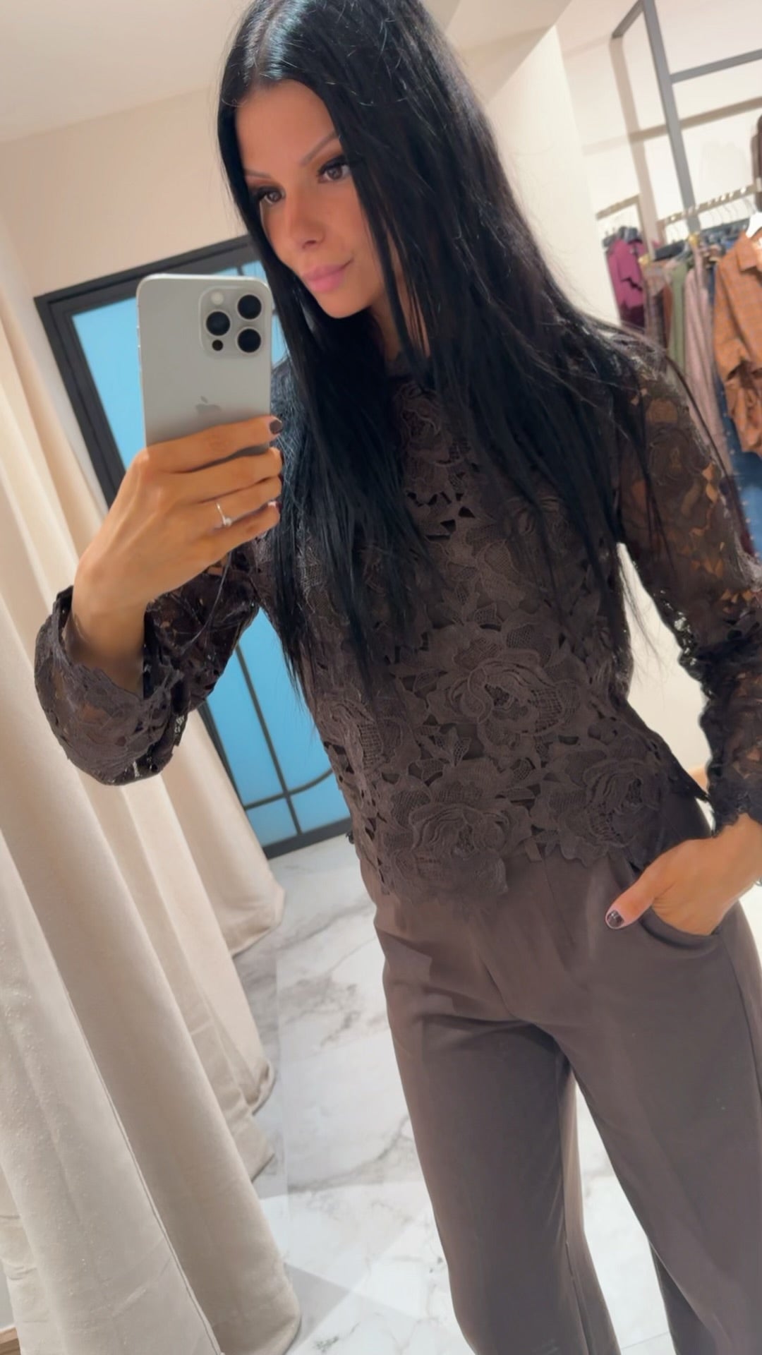 Lulumary Lara lace blouse