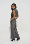 Cappuccino checkered pants