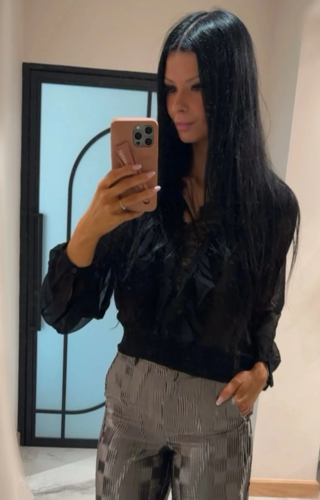 Ange Samista sheer Blouse