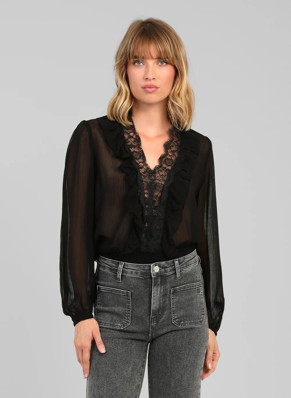 Ange Samista sheer Blouse
