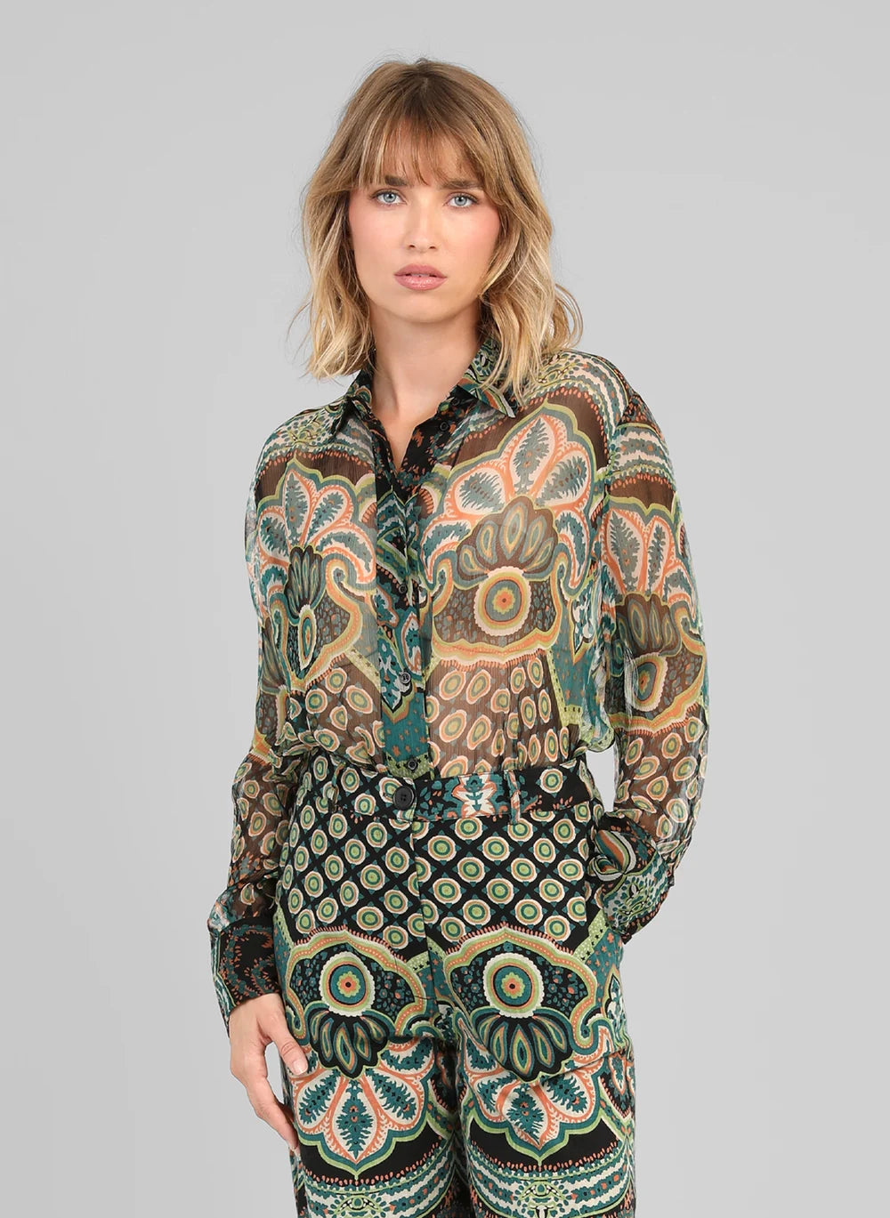 Ange blouse sarila balmera turquoise