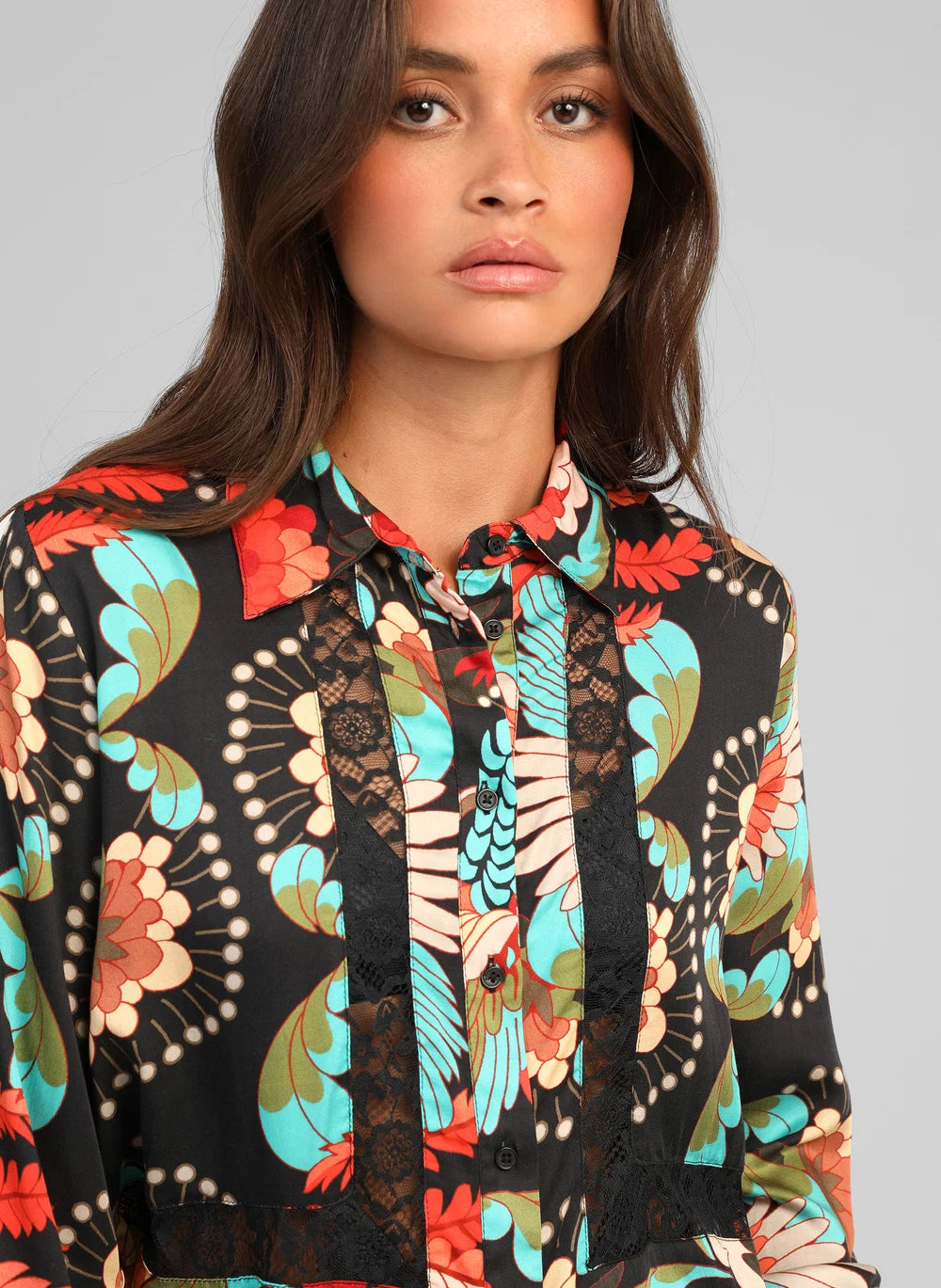 Ange sarlana fanyla noir blouse