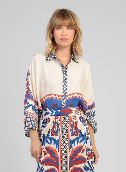 Ange blouse sarlena galatea blue